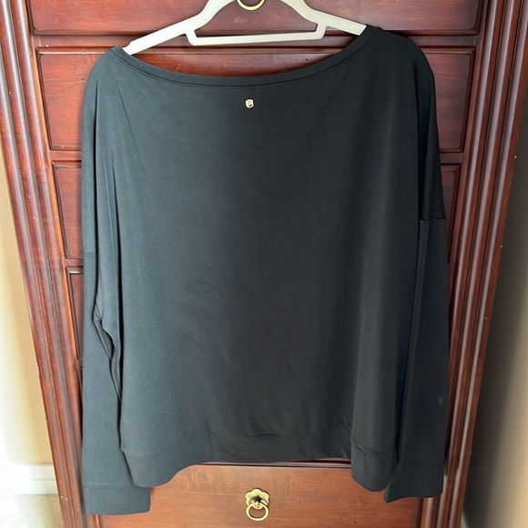 Fabletics Black Boatneck Top XL - Picture 2 of 5